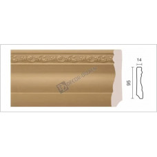 Плинтус с пров.каб 153-91 Decor Dizayn