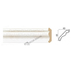 Карниз широкий Decor Dizayn 146-115 Полистирол 2400*63*63 мм