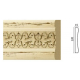 Молдинг широкий Decor Dizayn 162-1028 Полистирол 2400*120*15 мм