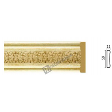 Молдинг средний Decor Dizayn 164-281 Полистирол 2400*59*11 мм